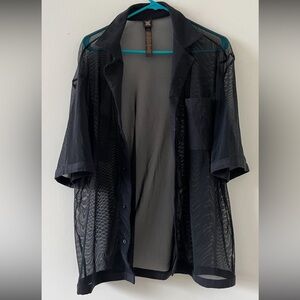 Savage x Fenty Black Short Sleeve Shirt in Small